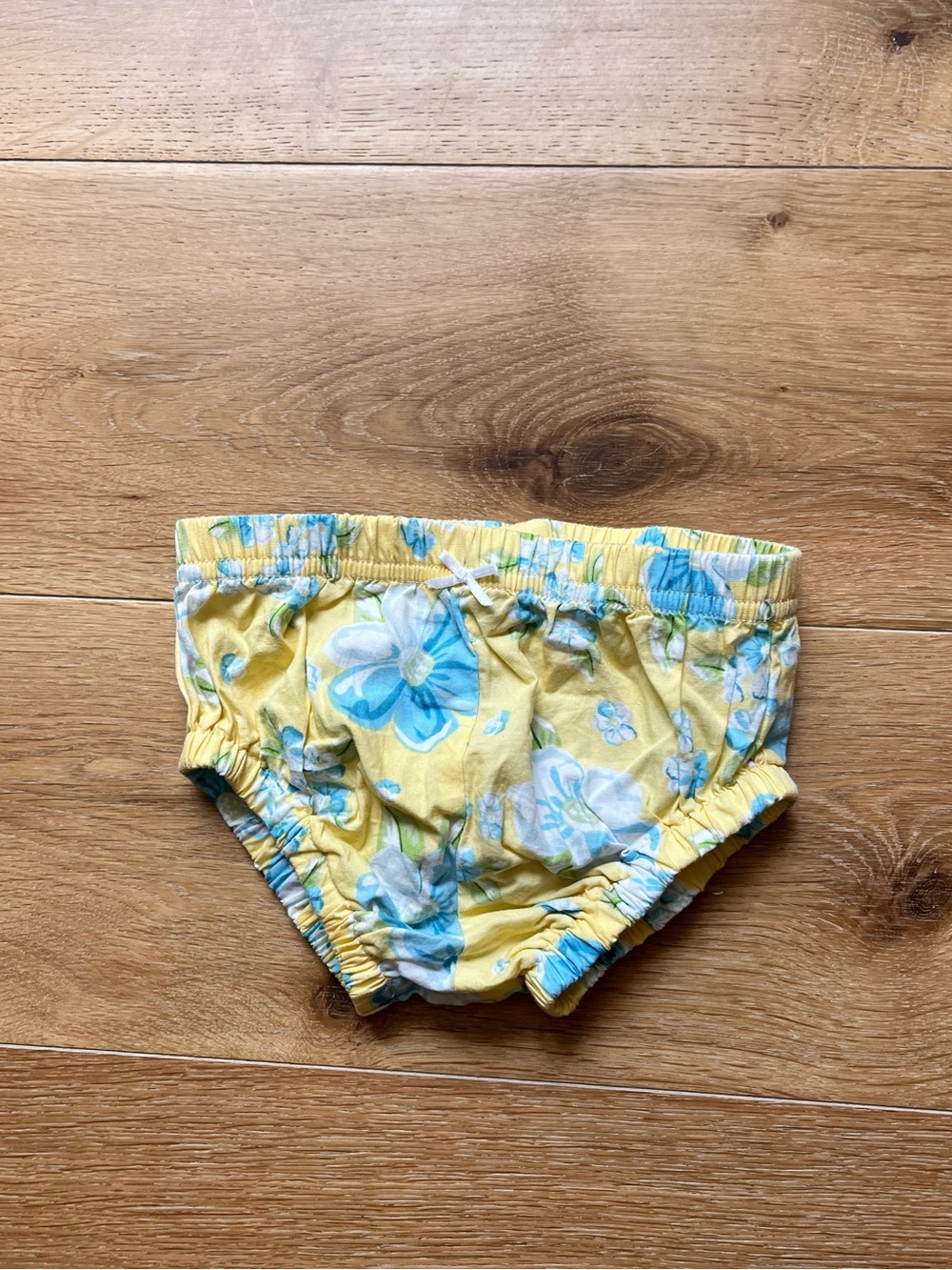 6-9mo Hartstrings Yellow Floral Baby Bloomer - Kids Accessories